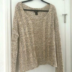 Torn by Ronny Kobo Knit Spring Summer Wide Neck Sweater